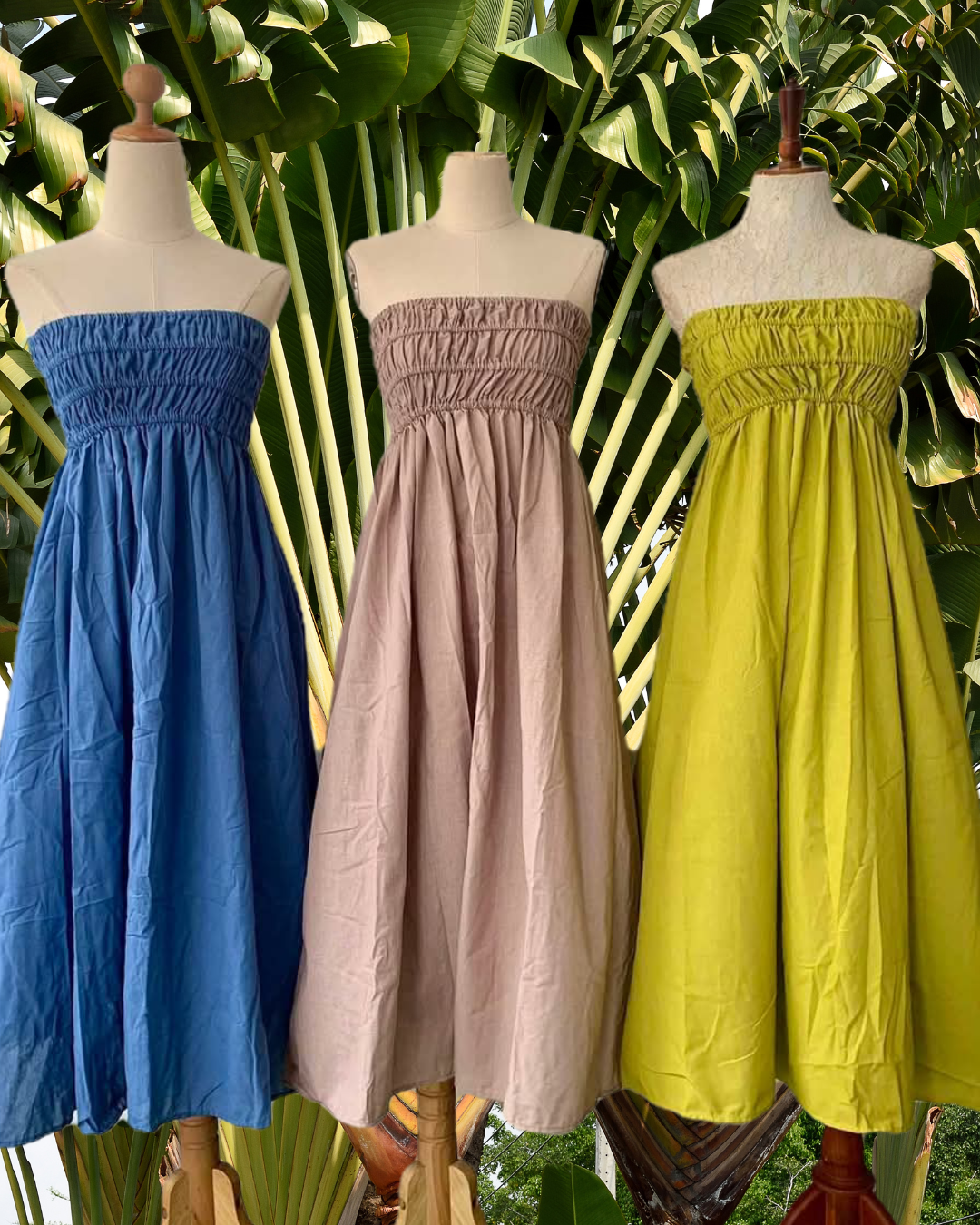 Smocked Tube Dress w/ pockets
