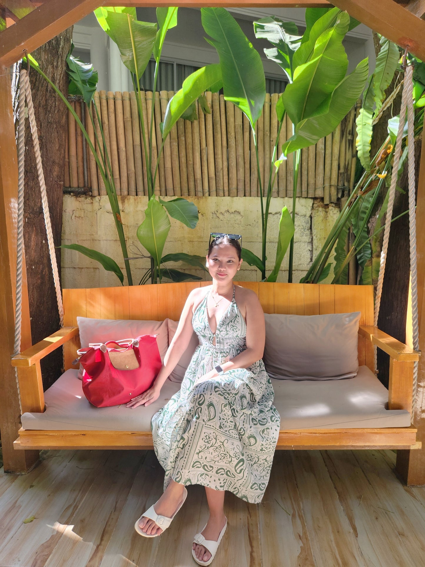 Deep V-Neck Maxi Dress