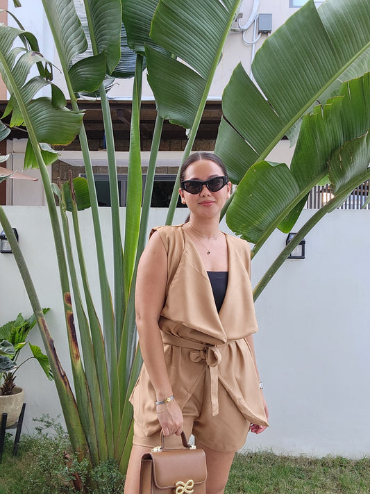 Open Vest Suit Coords