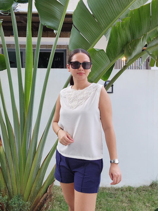 Sleeveless Lace Top