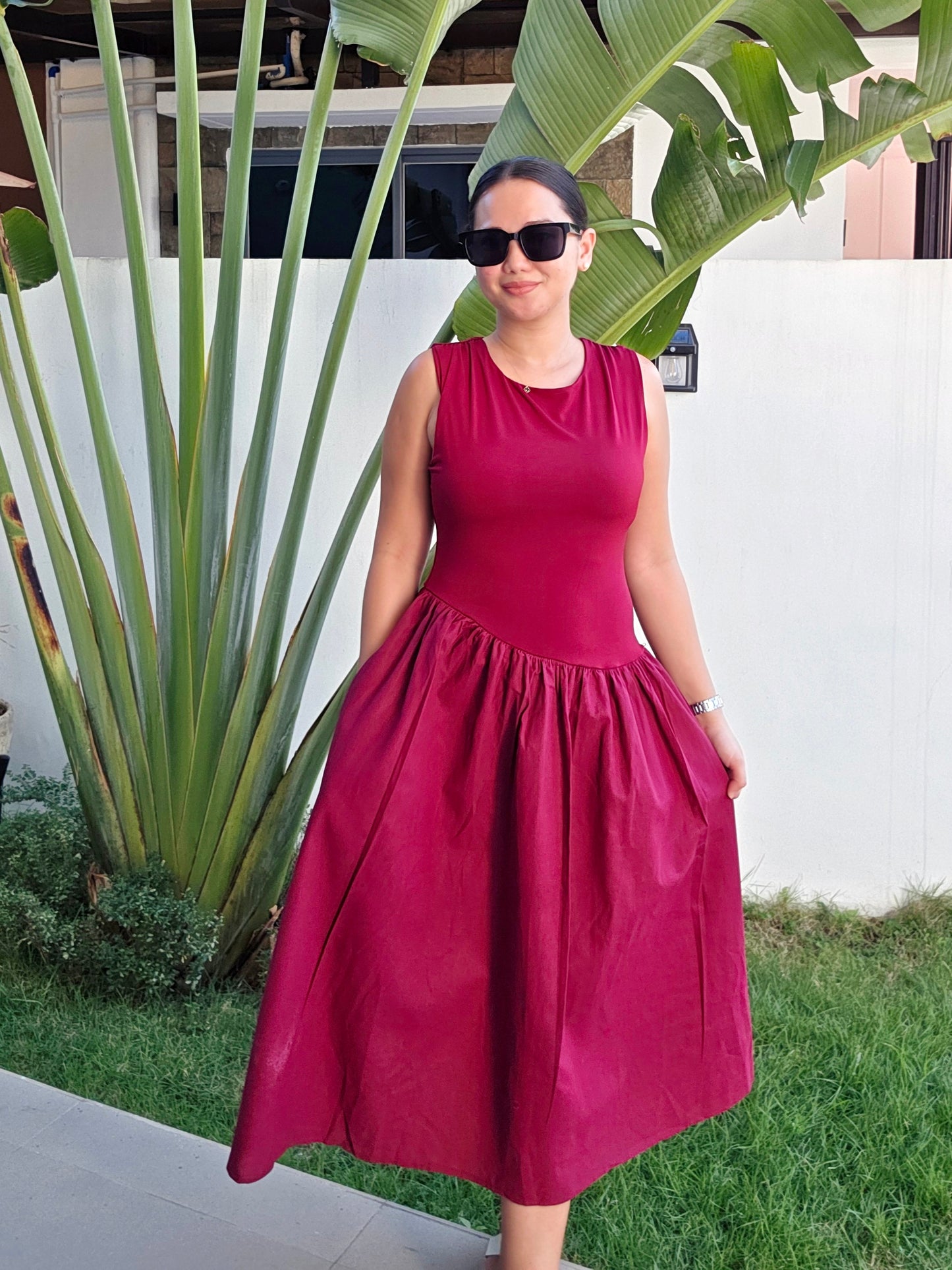 Aurelia Sleeveless Midi Dress