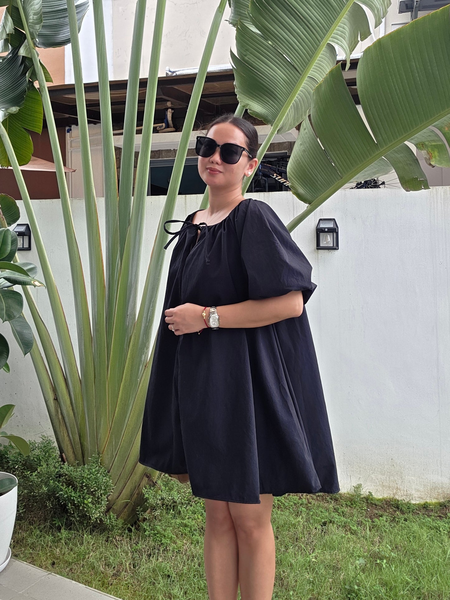 Balloon Babydoll Dress