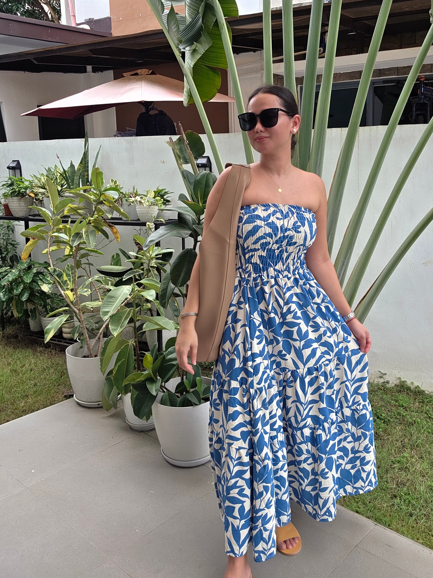 Smocked Tube Dress (Printed)