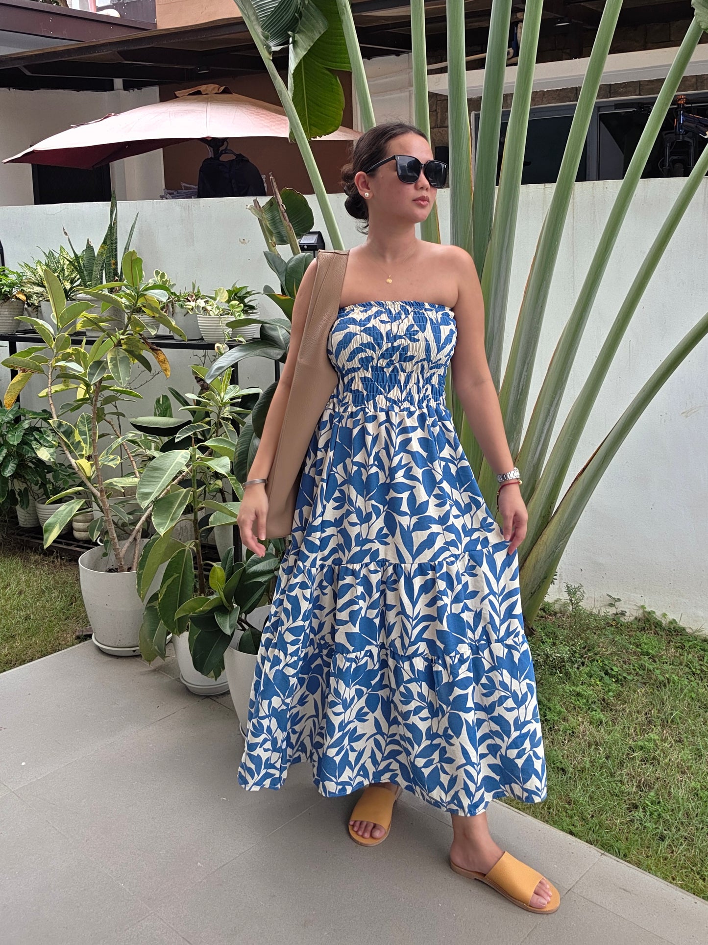 Smocked Tube Dress (Printed)
