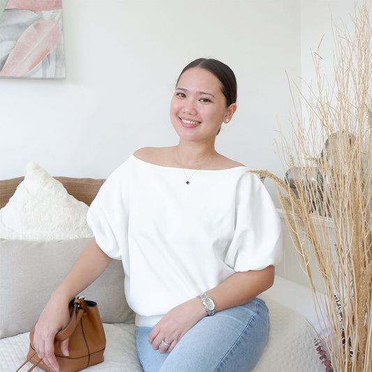 Off Shoulder Bubble Sleeves