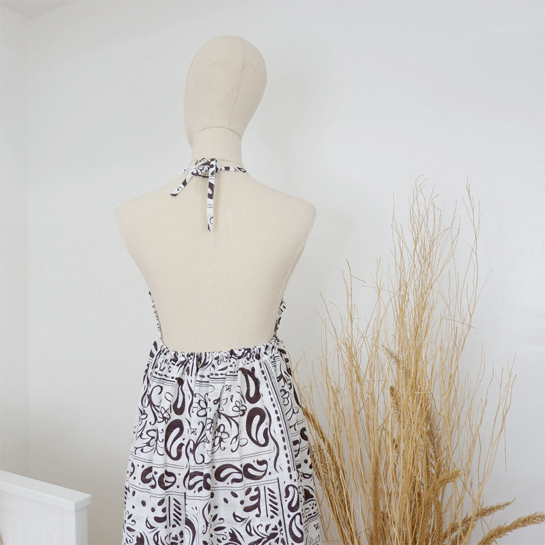 Deep V-Neck Maxi Dress