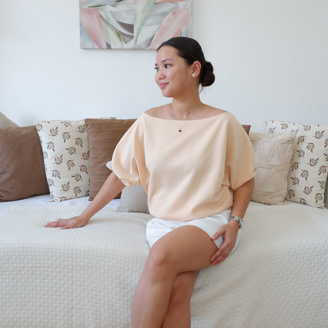 Off Shoulder Bubble Sleeves
