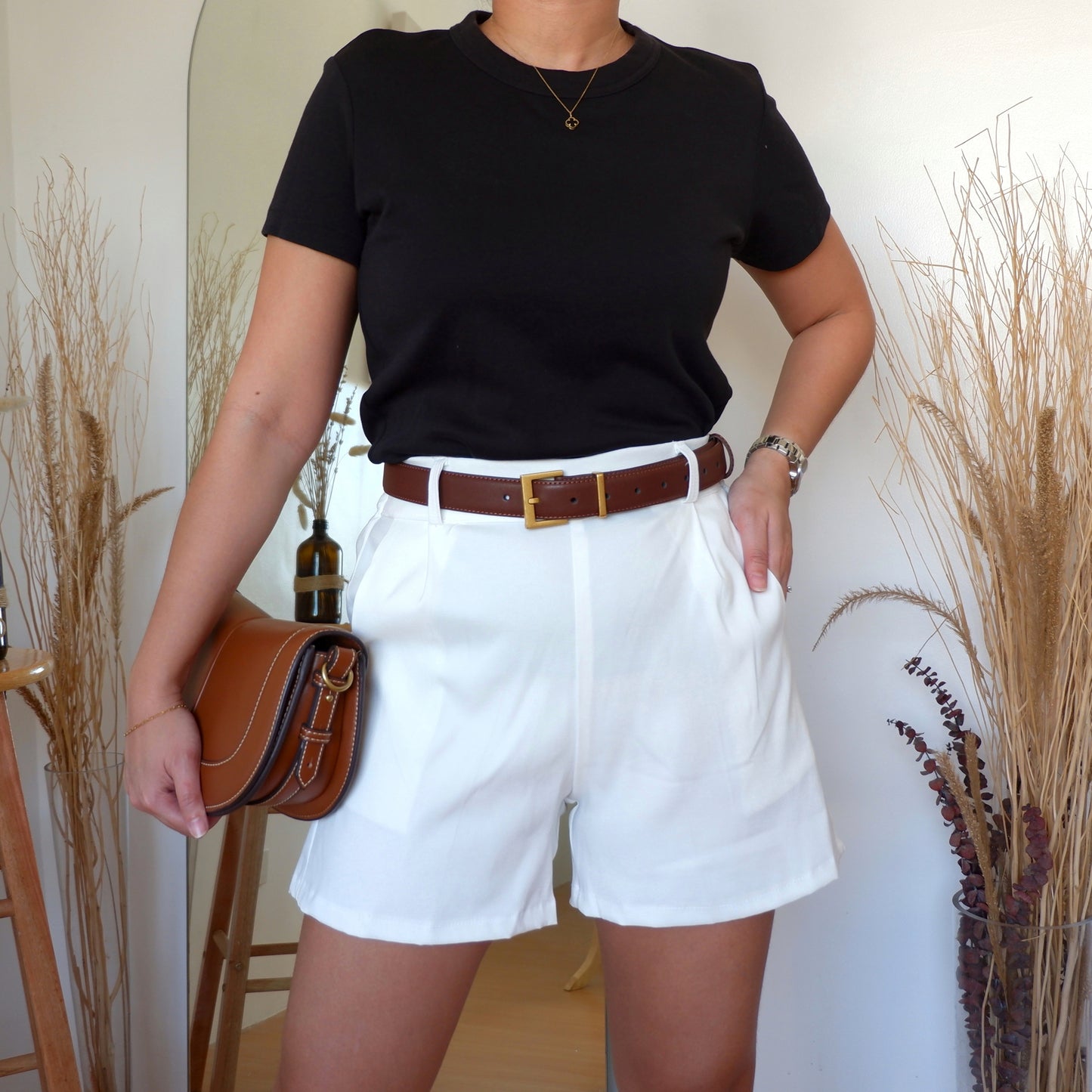 Free Size Woven Twill Shorts