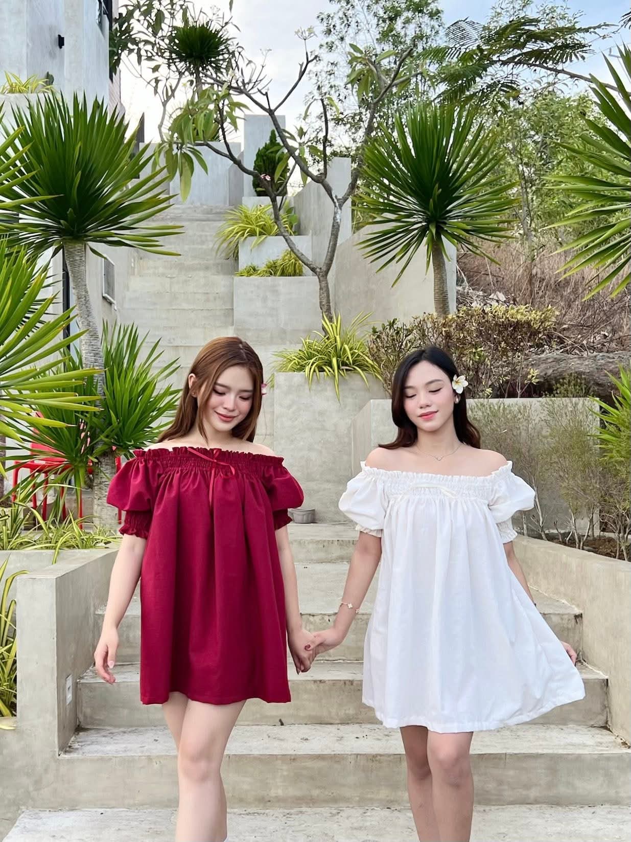 Off-Shoulder Babydoll Dress