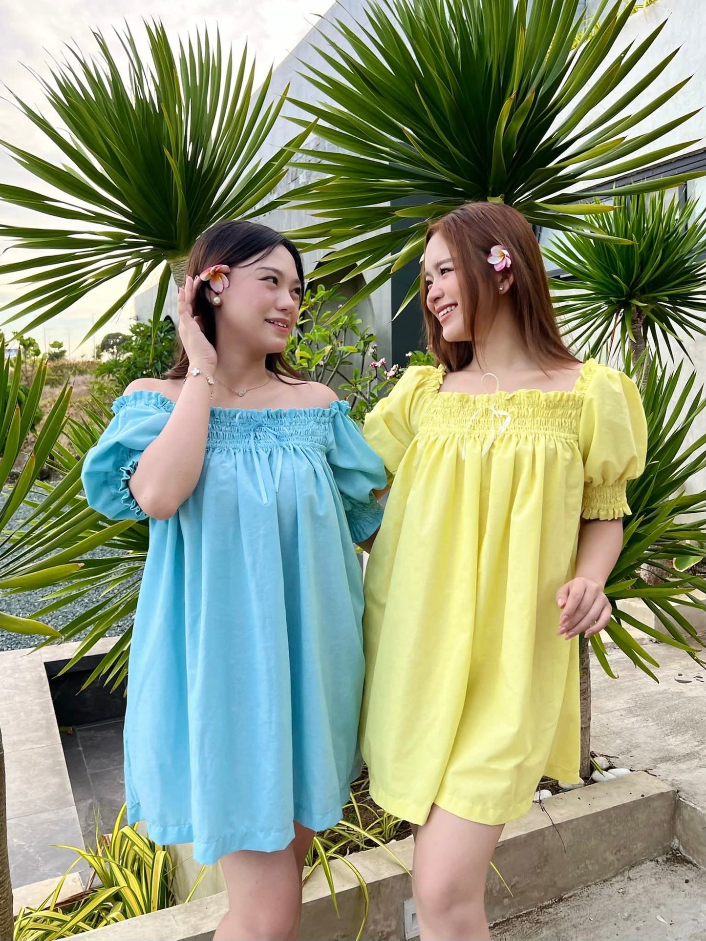 Off-Shoulder Babydoll Dress