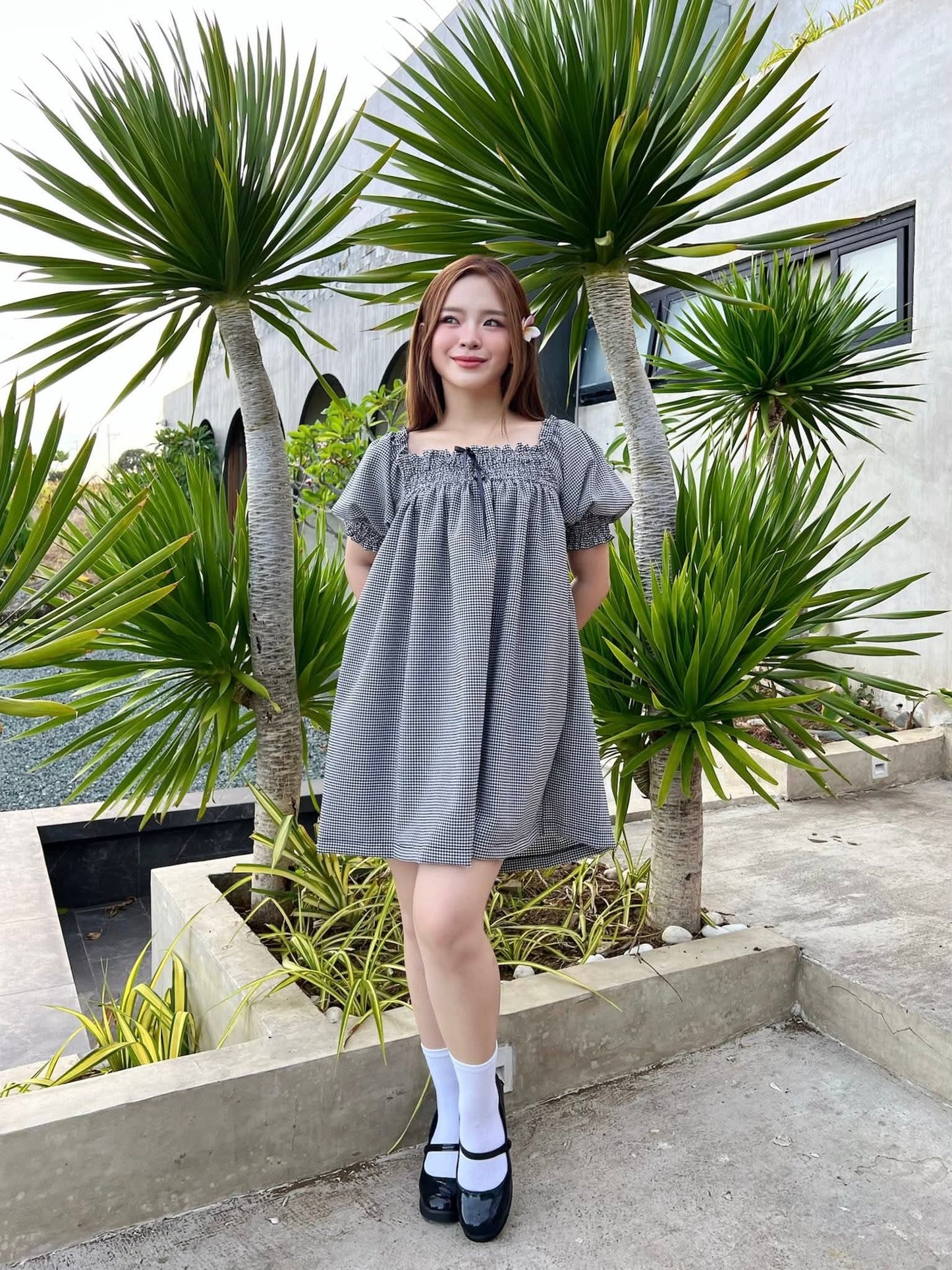 Off-Shoulder Babydoll Dress