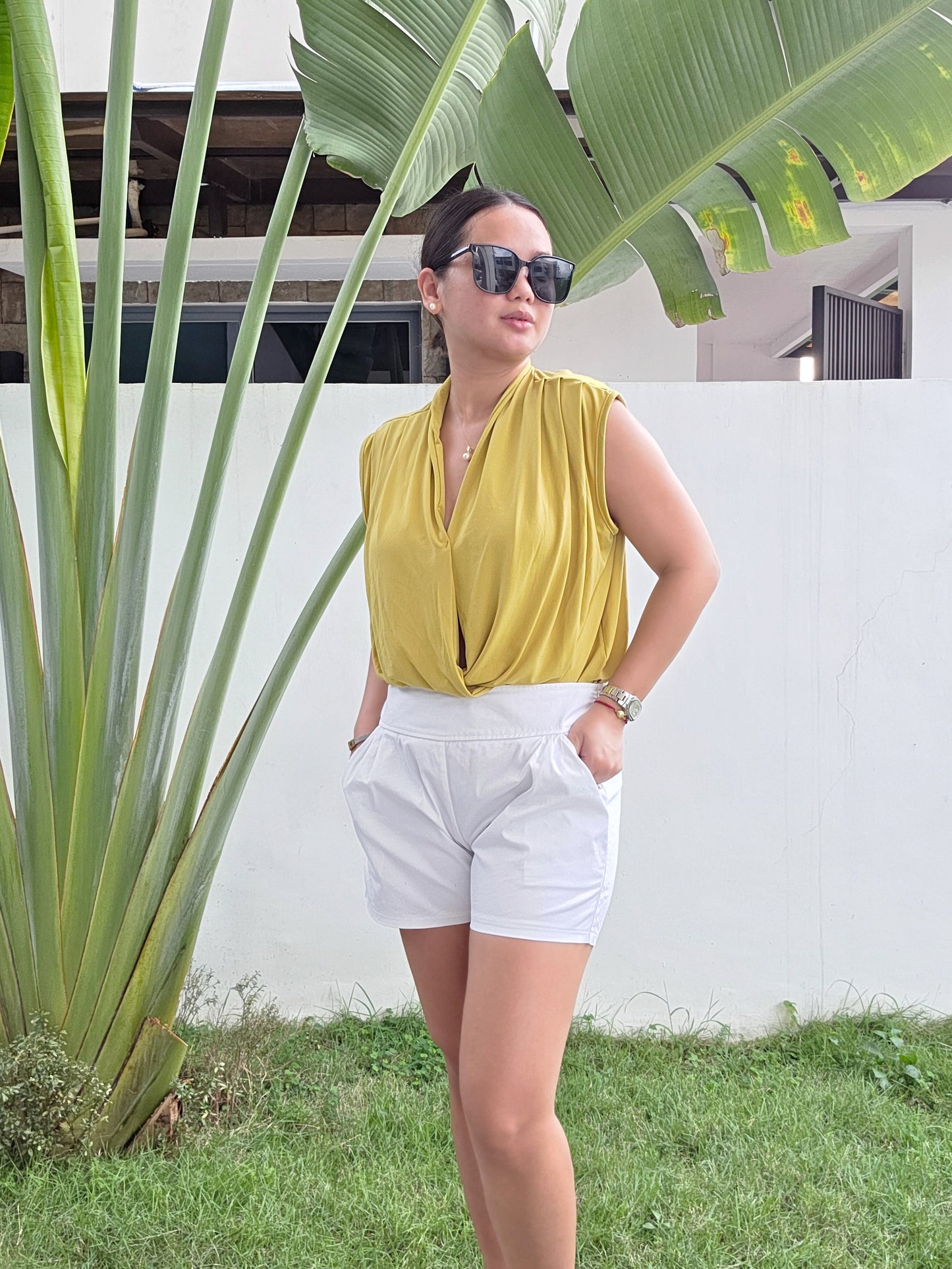 Flowy V-Neck Sleeveless Top