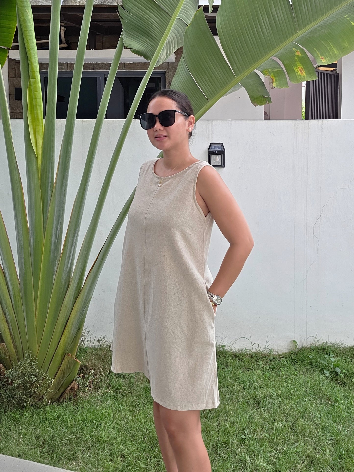 Linen Shift Dress