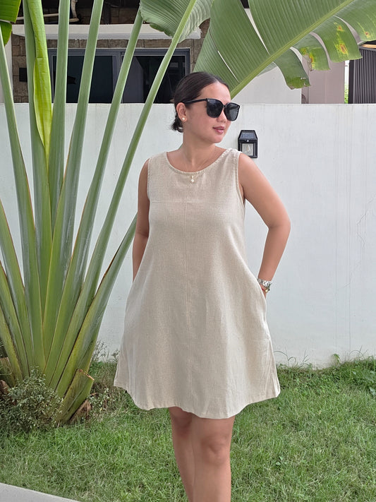Linen Shift Dress