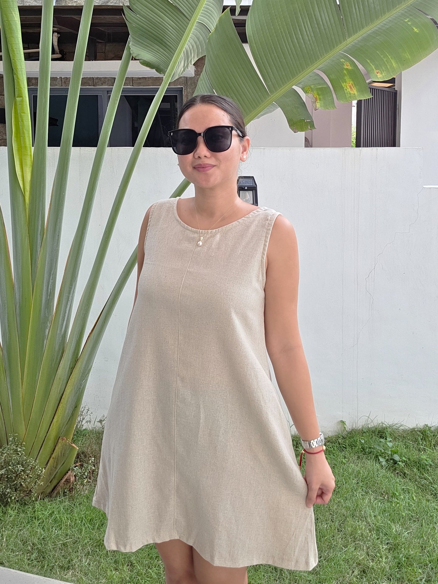 Linen Shift Dress
