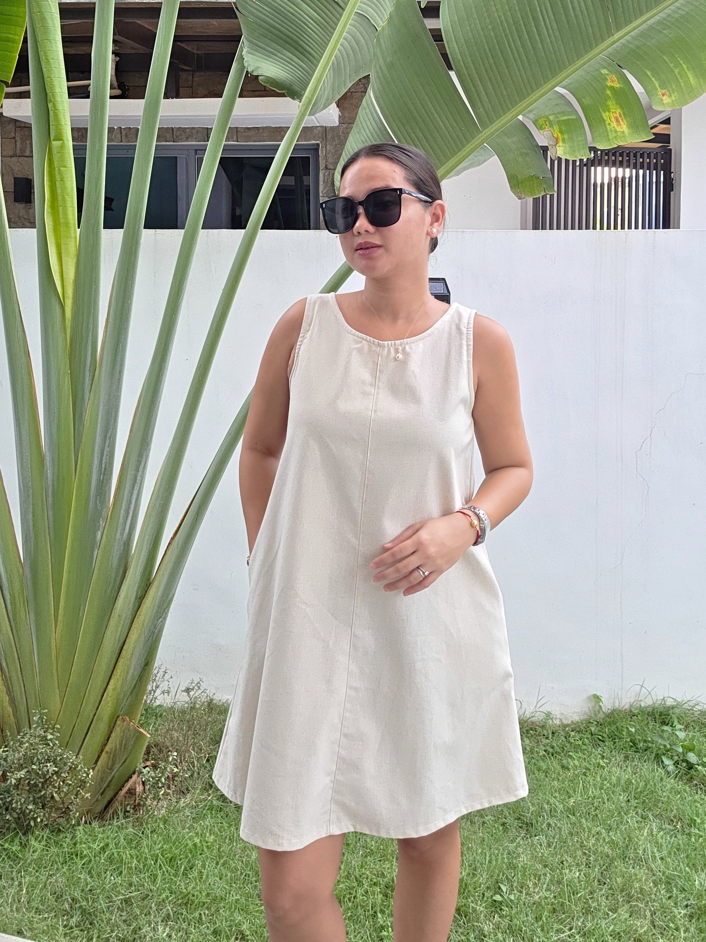 Linen Shift Dress