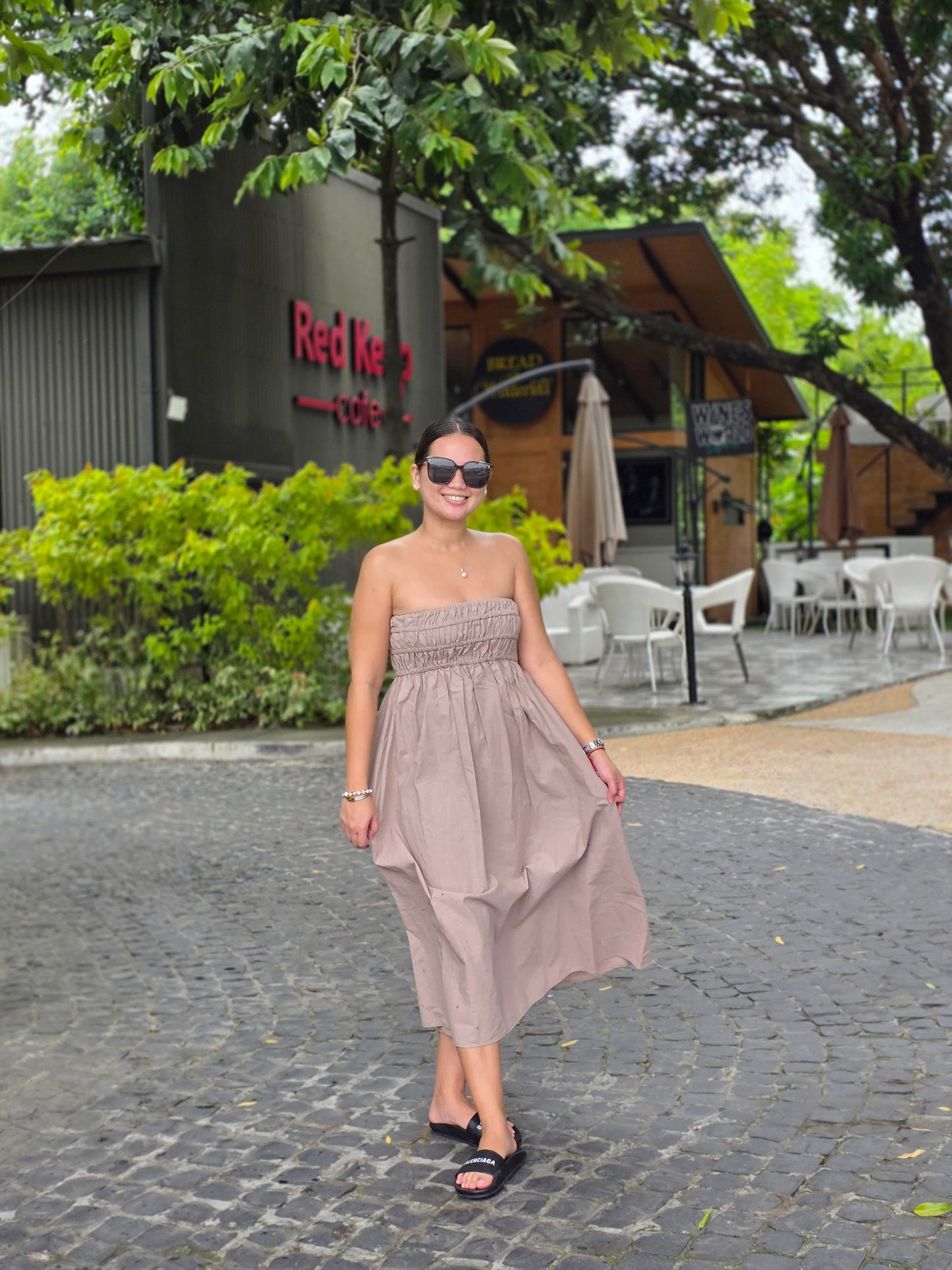 Smocked Tube Dress w/ pockets