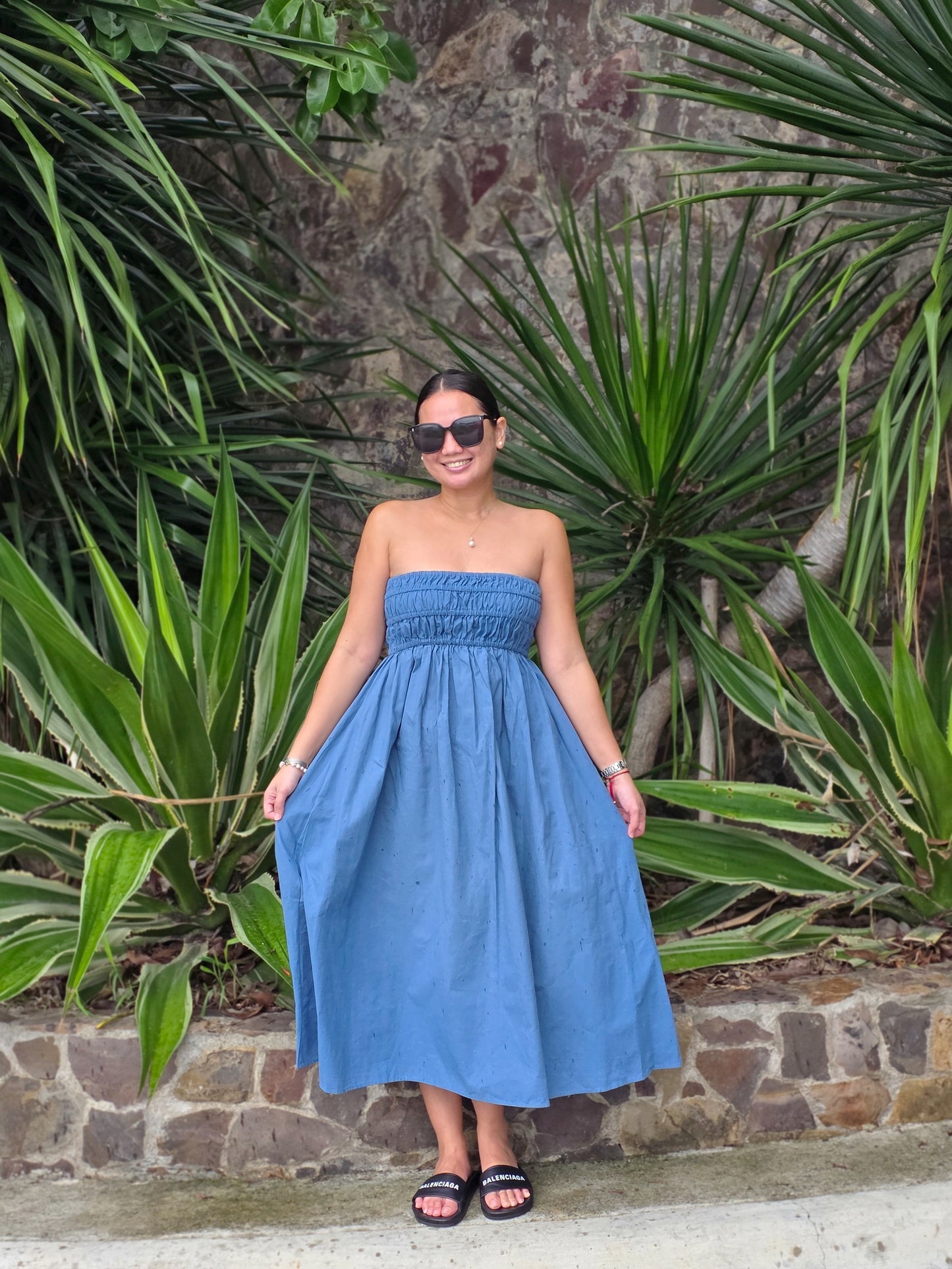 Smocked Tube Dress w/ pockets