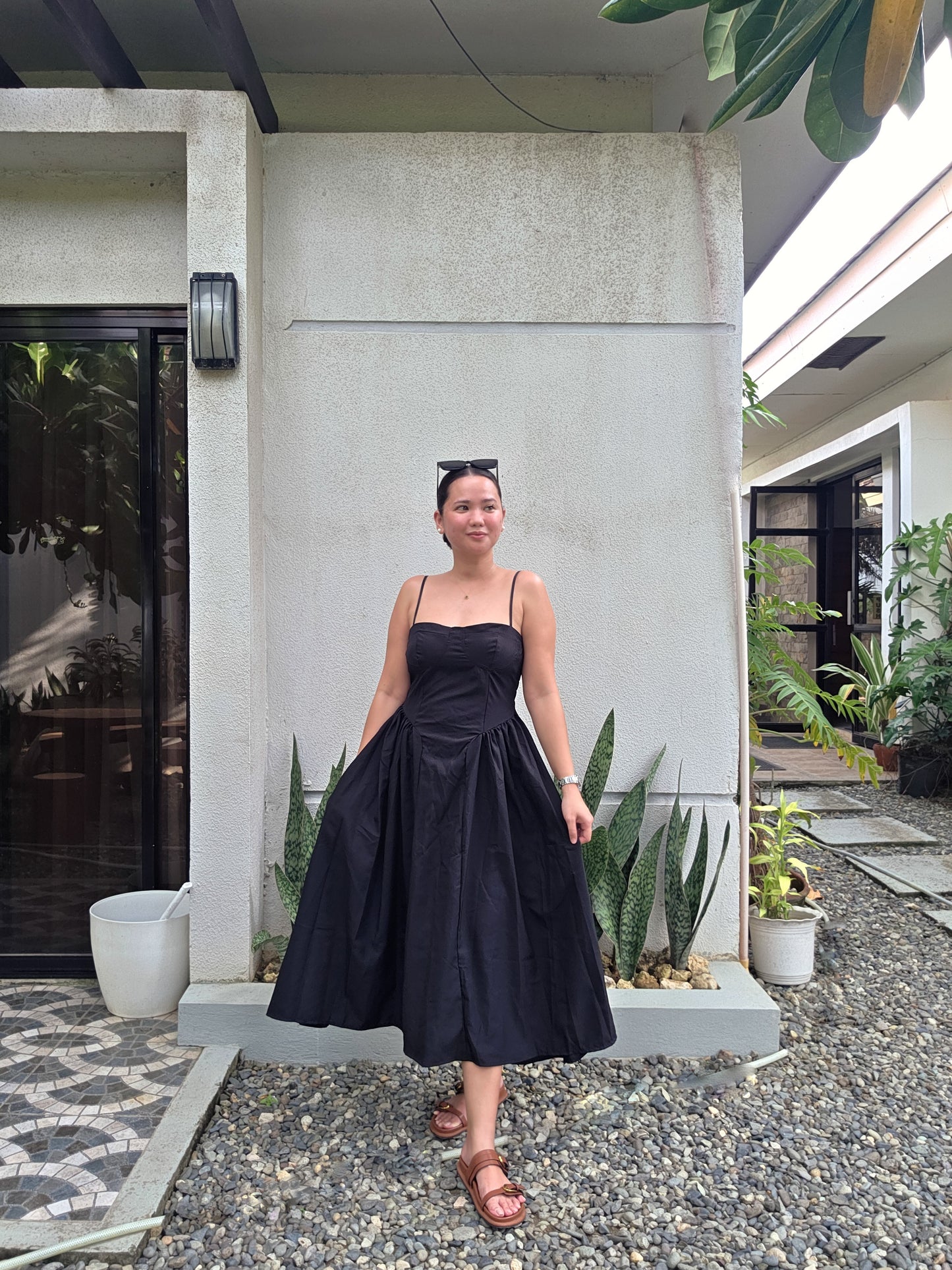 Strappy Bustier Midi Dress