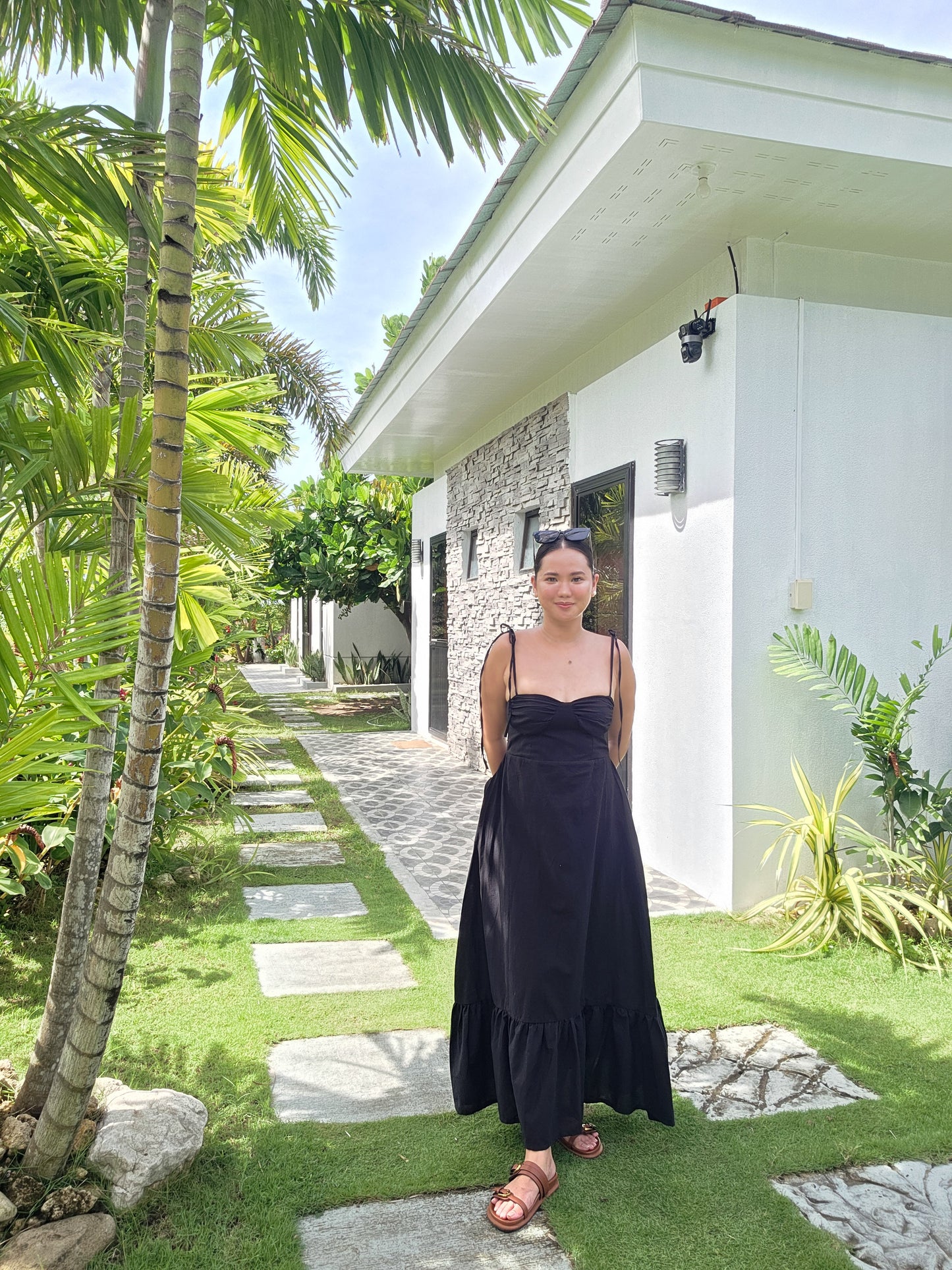 Sweetheart Linen Long Dress