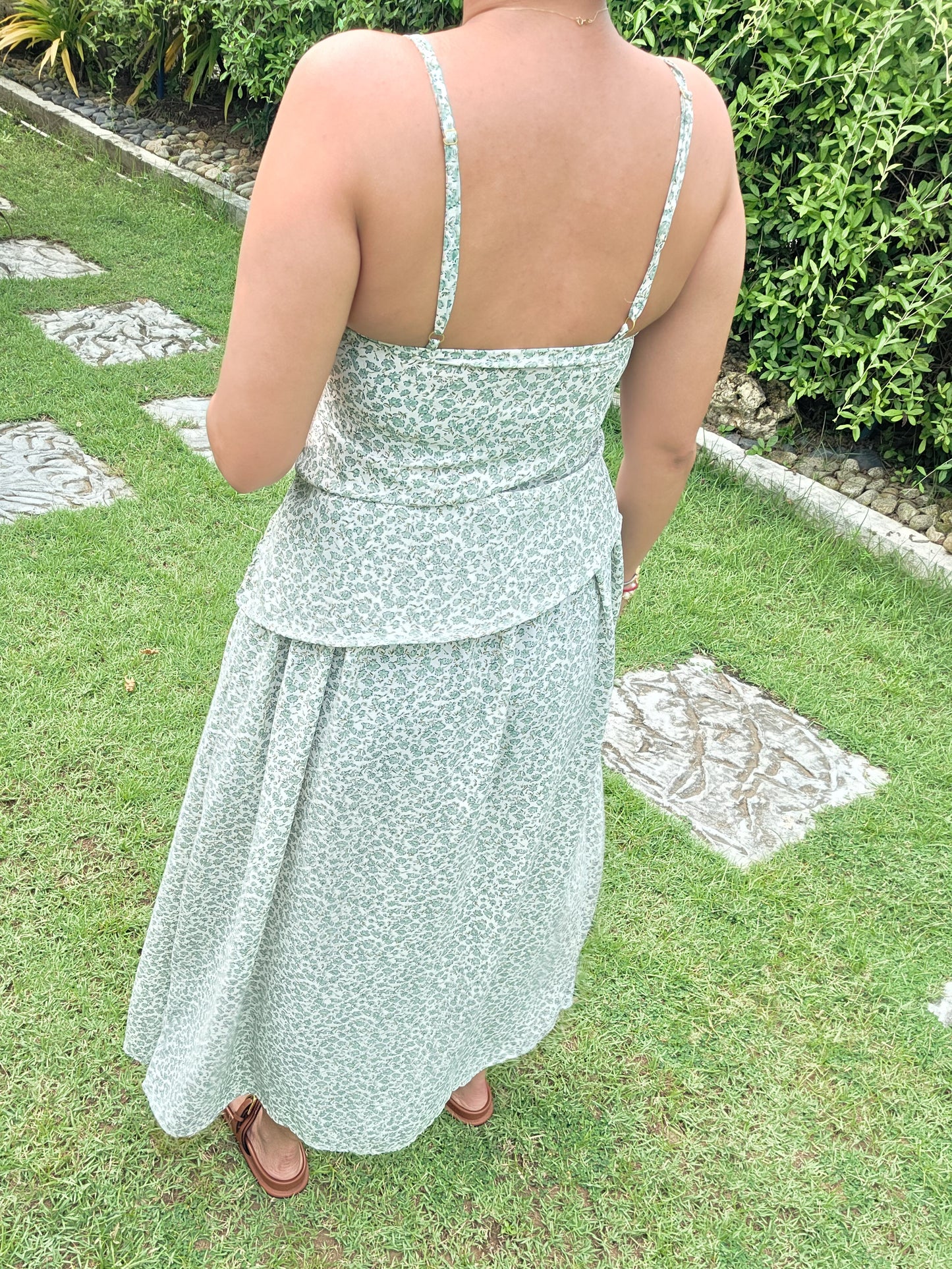 Dainty Floral Skirt Set