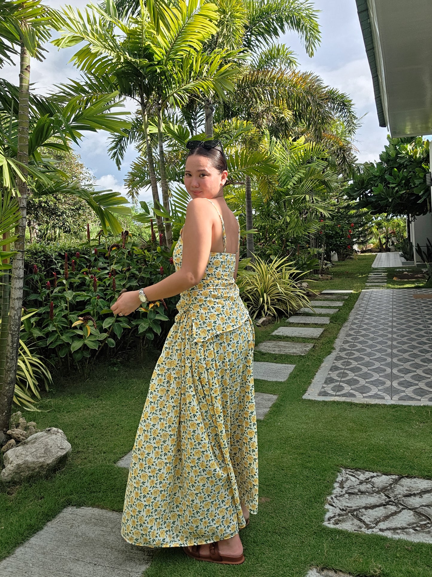 Dainty Floral Skirt Set
