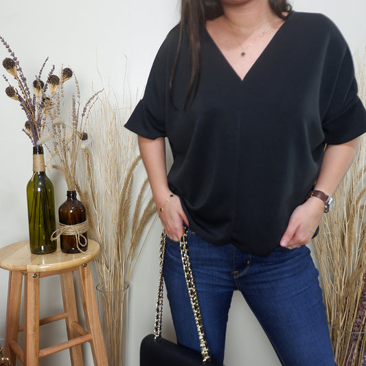 Loose V-Neck Top
