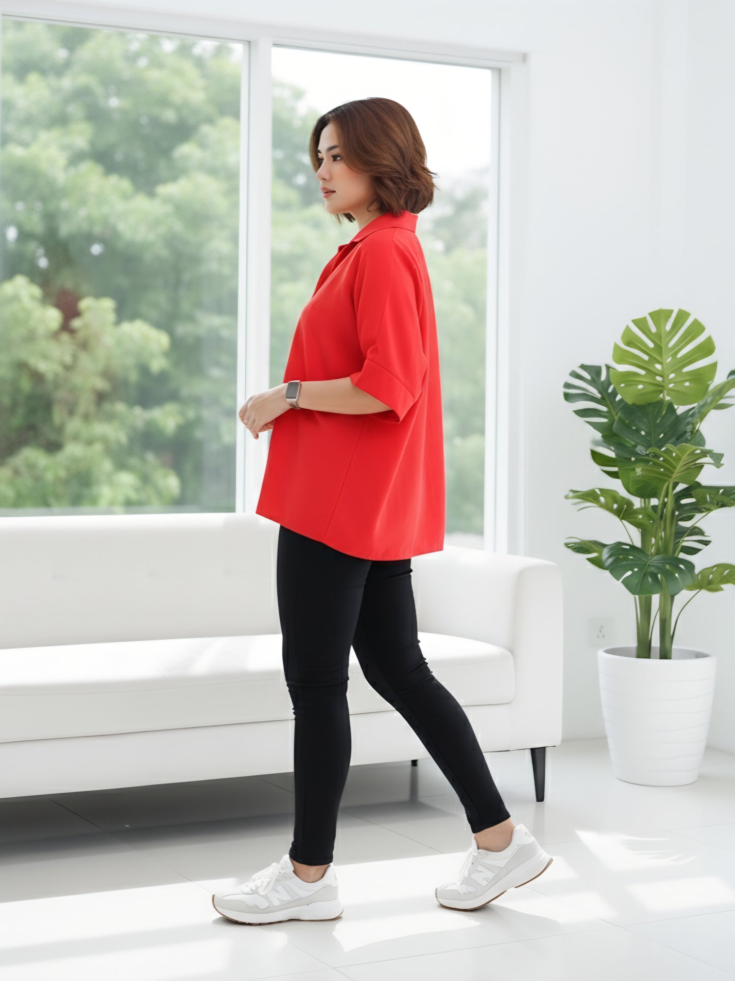 Oversized French Cut Shorts Sleeves