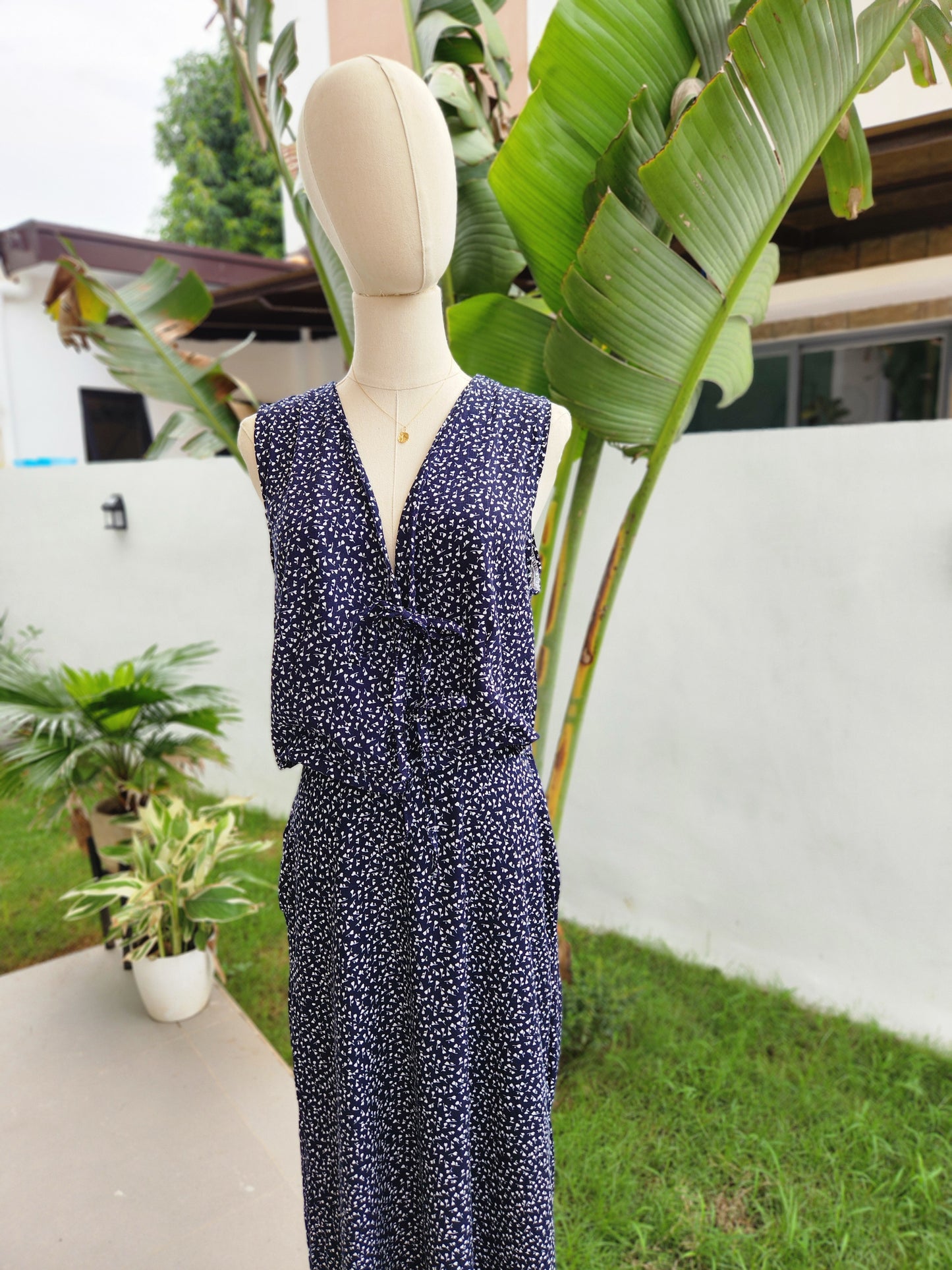 Sleeveless Maxi Skirt Coords (Tie Front)
