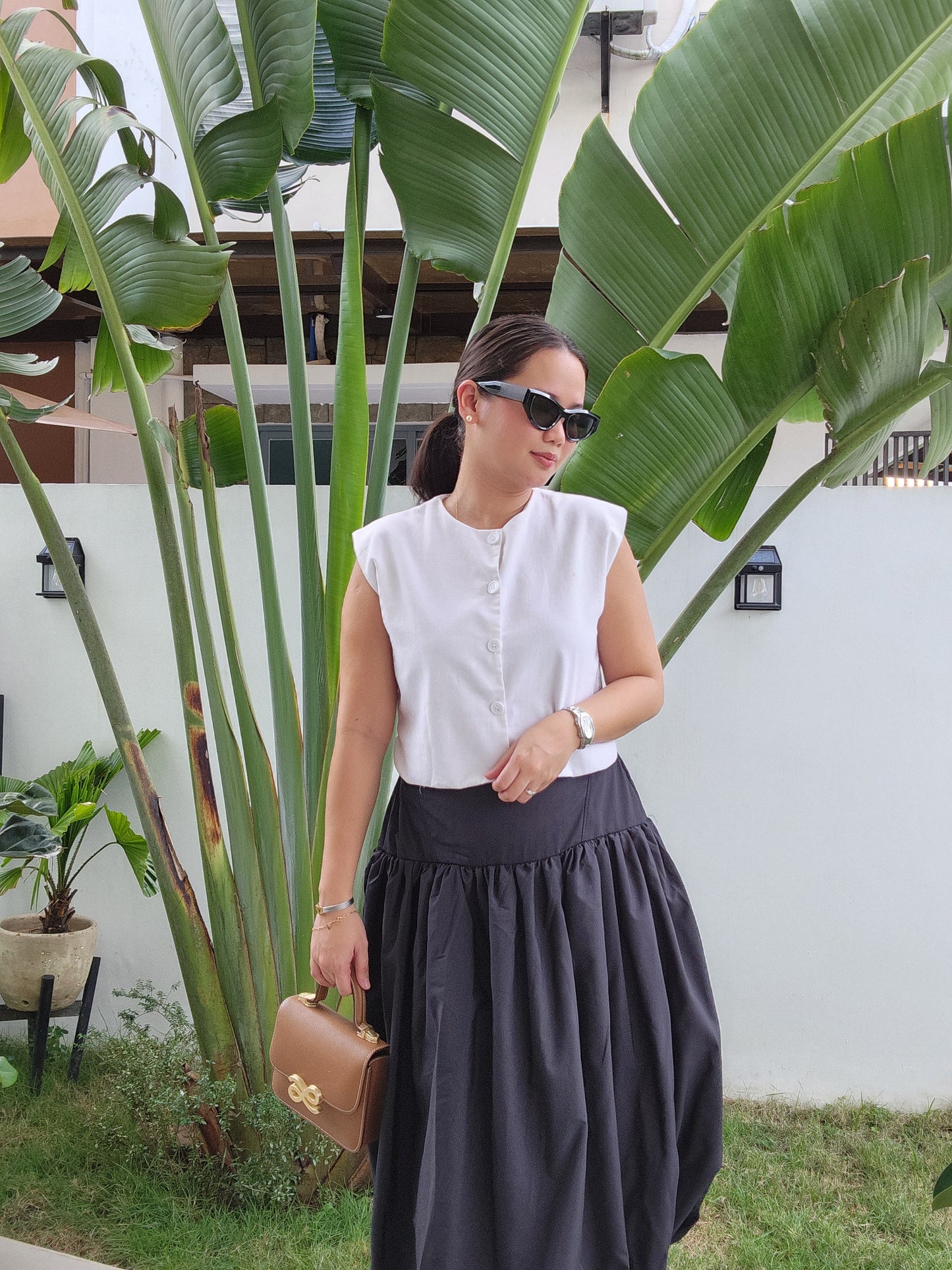 Sleeveless Bubble Midi Set