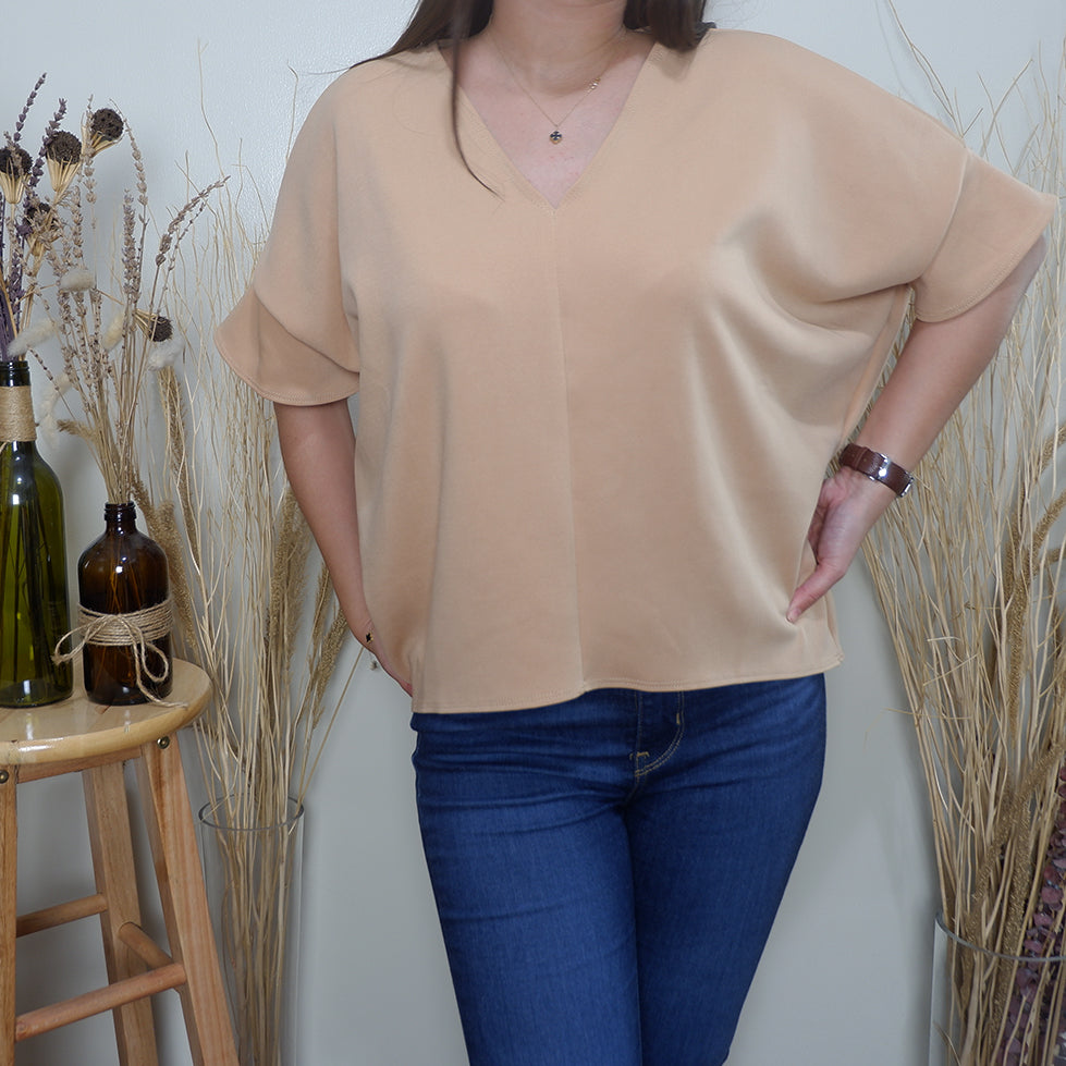 Loose V-Neck Top