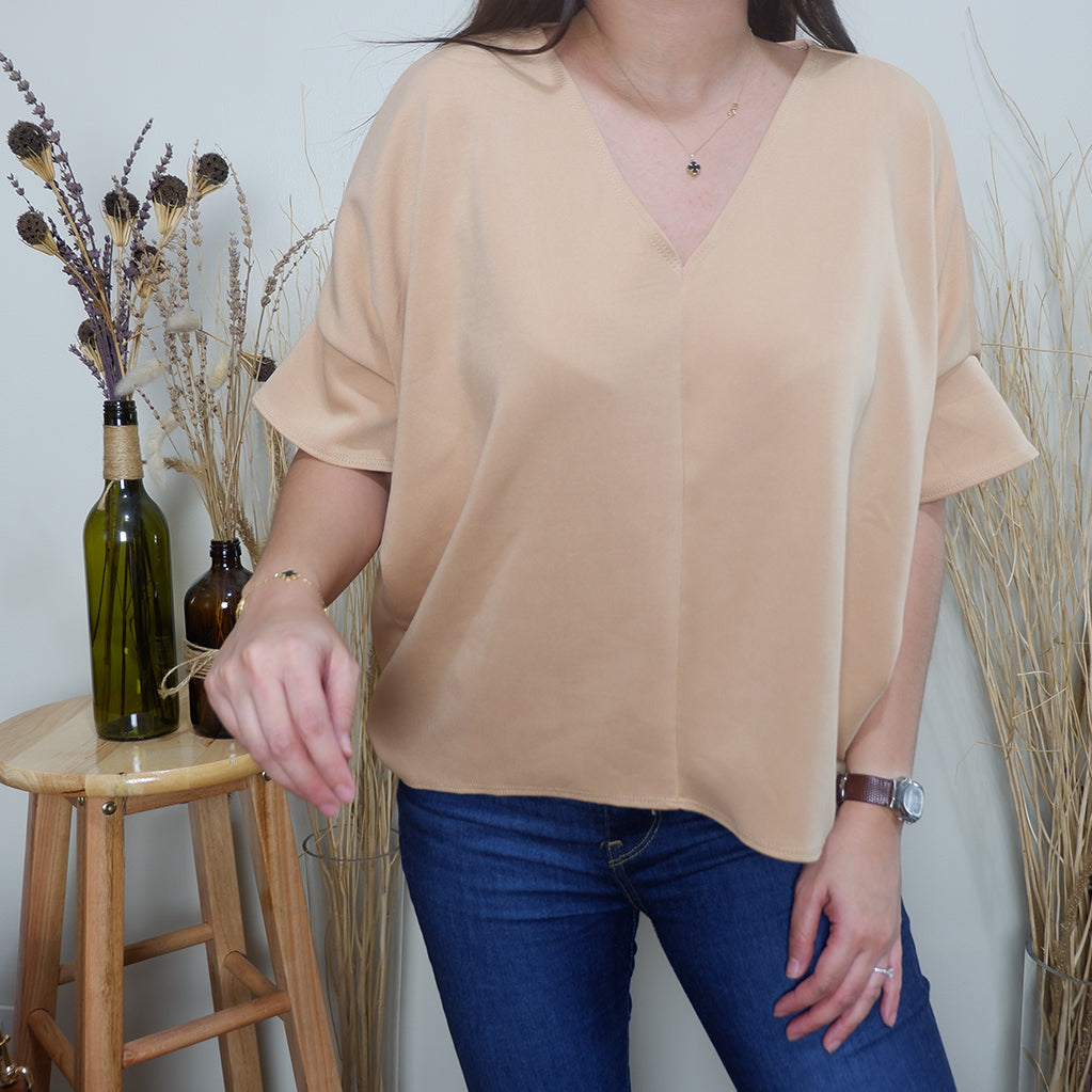 Loose V-Neck Top
