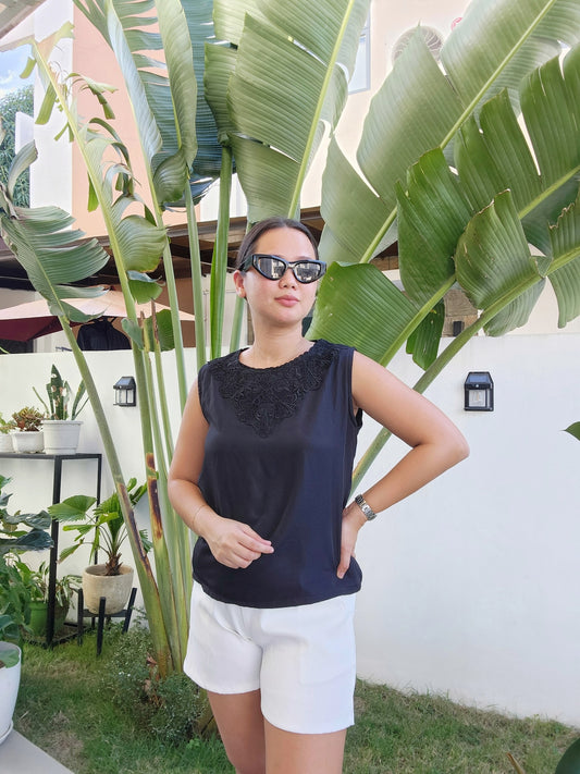 Sleeveless Lace Top