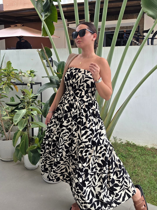 Smocked Tube Dress (Printed)