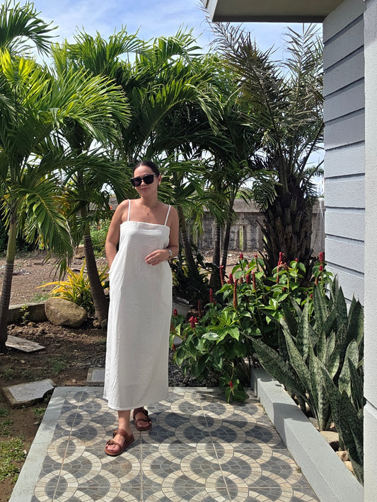 Straight Linen Dress