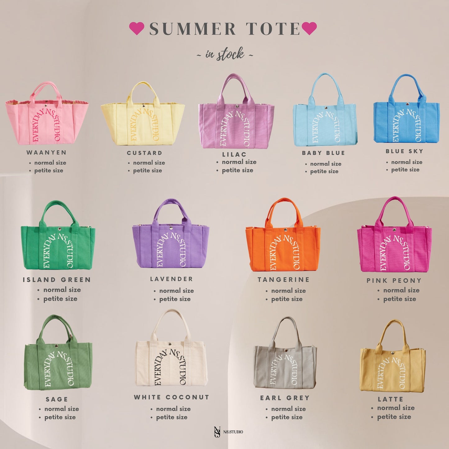 NS Studio Summer Tote Bag