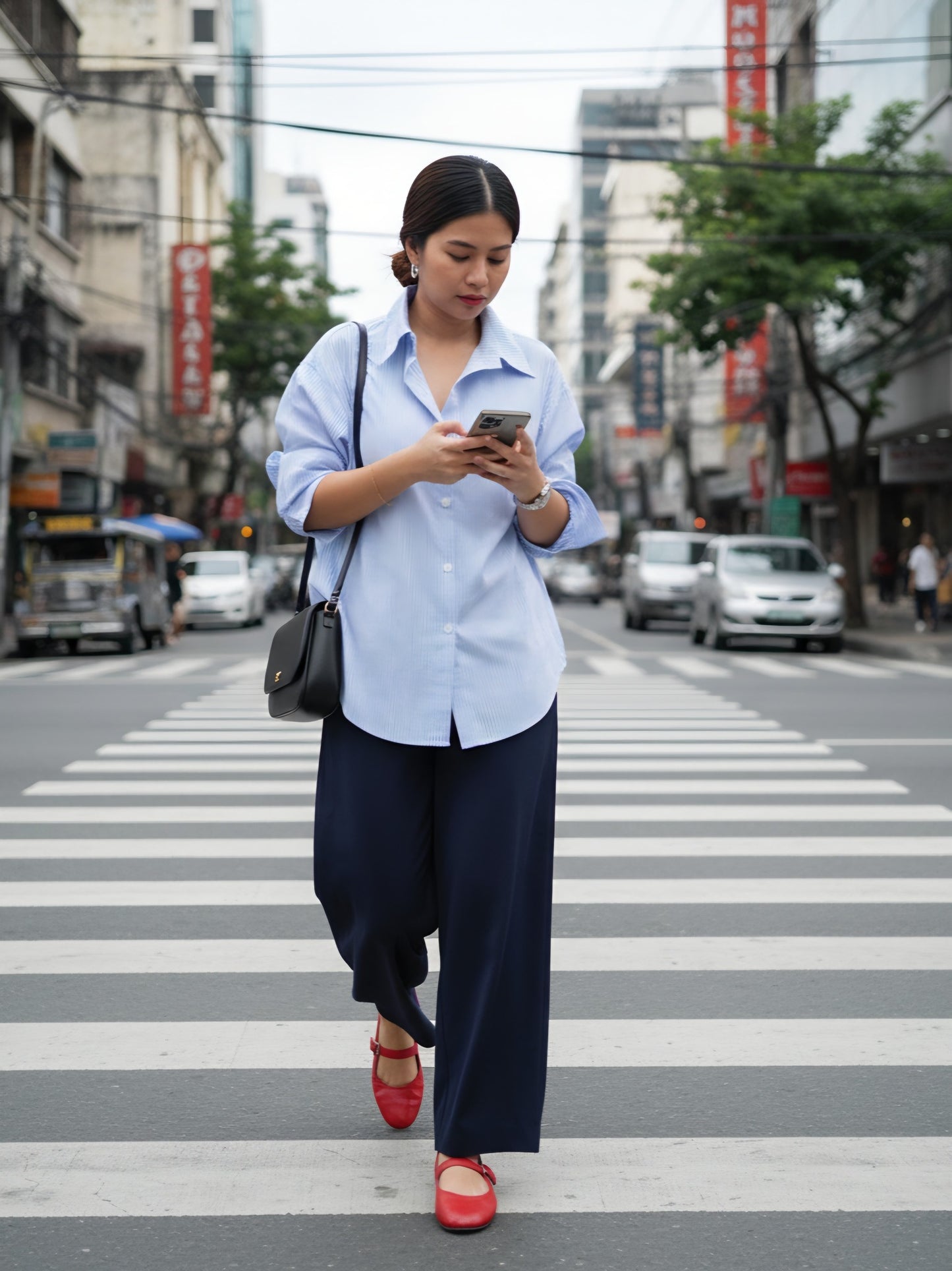 Striped Button Down Shirt