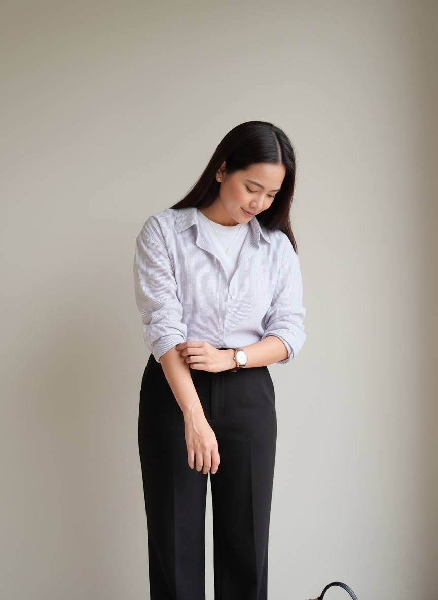 Striped Button Down Shirt