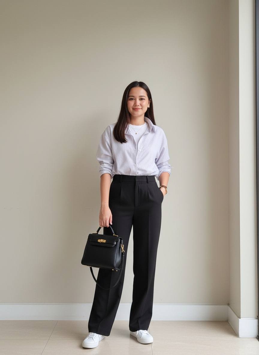 Striped Button Down Shirt