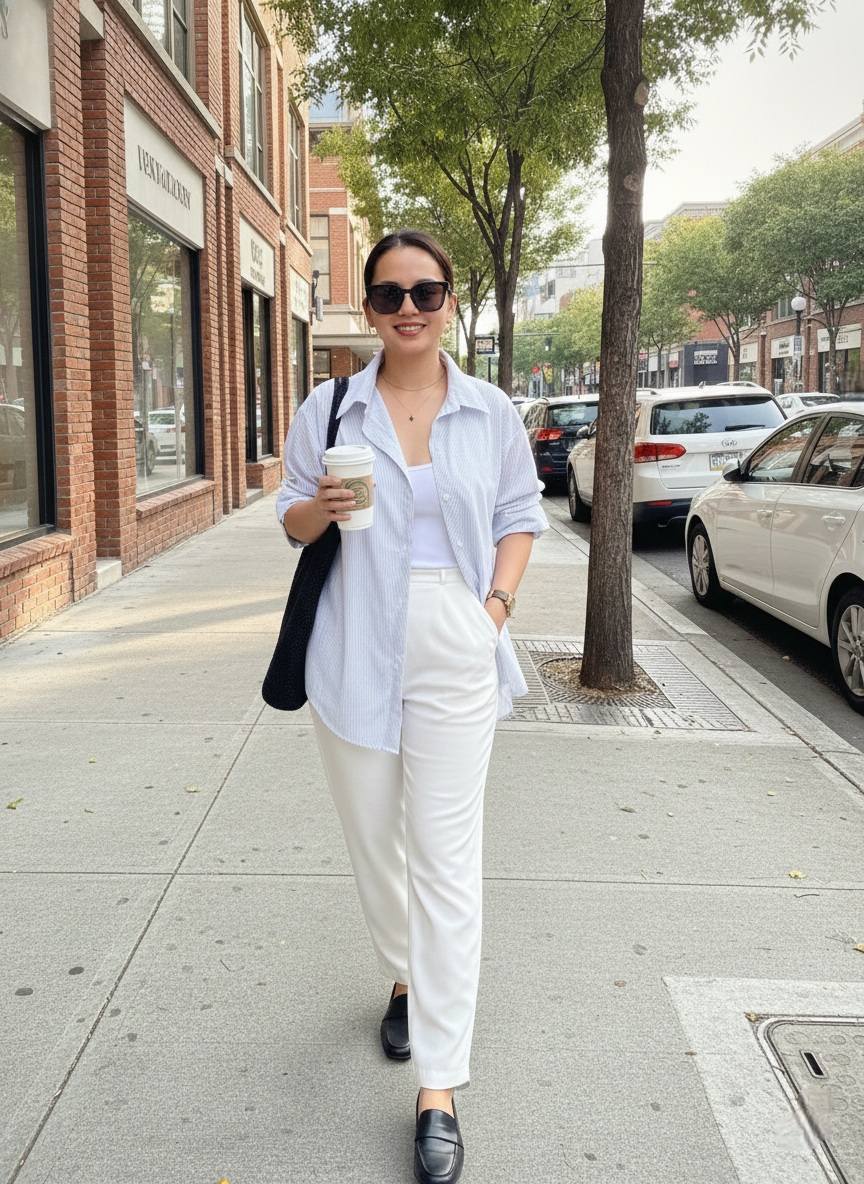 Striped Button Down Shirt