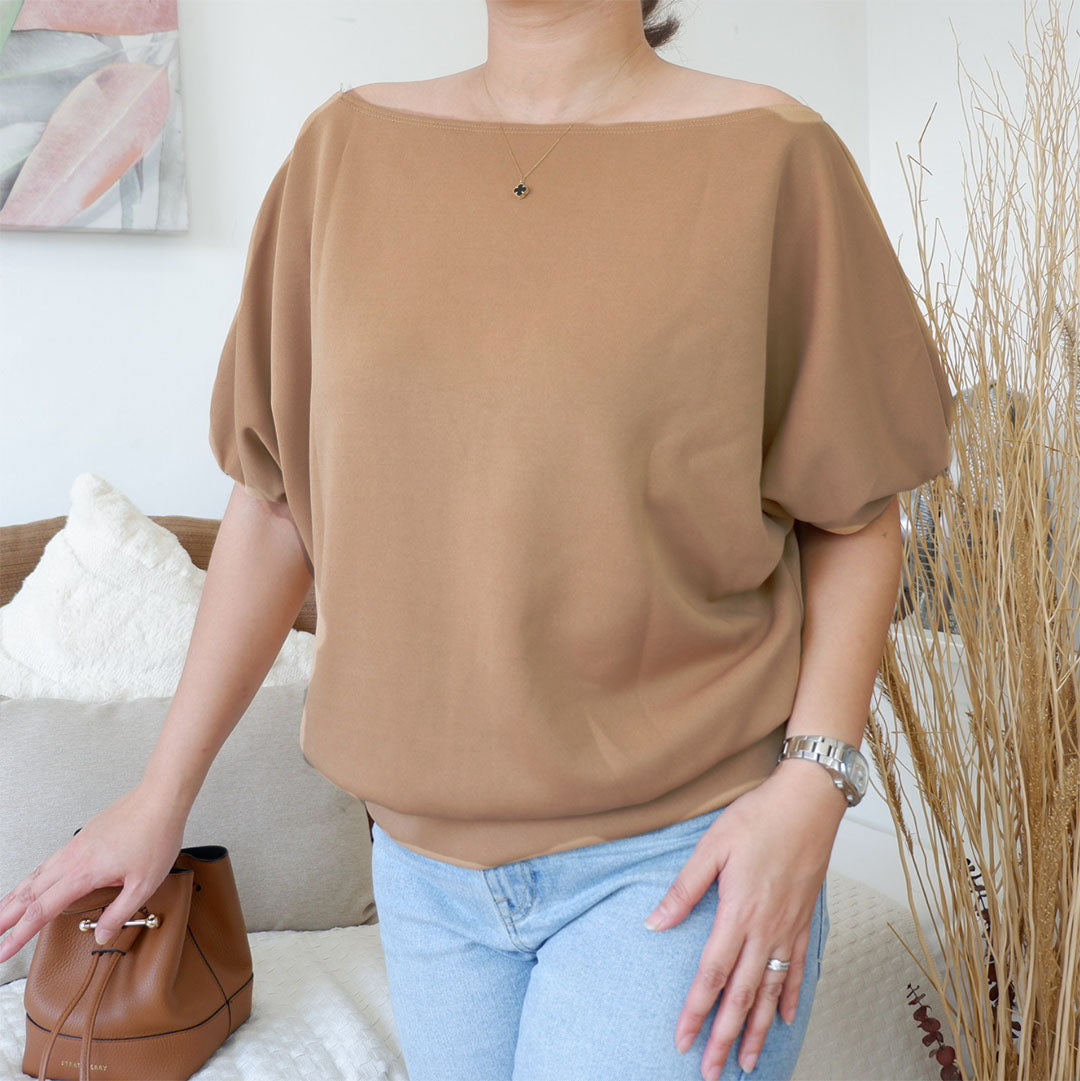 Off Shoulder Bubble Sleeves