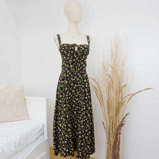 Floral Print Dress w/ slit