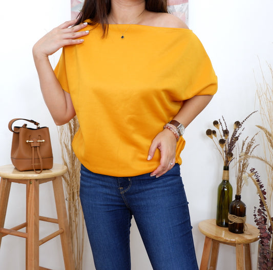 Side Shoulder Garter Top