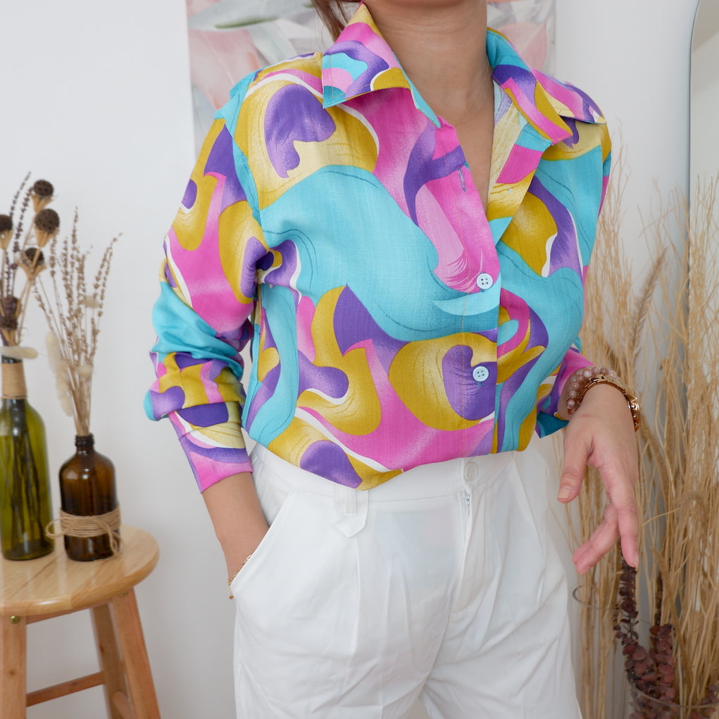 Printed Linen Button Downs