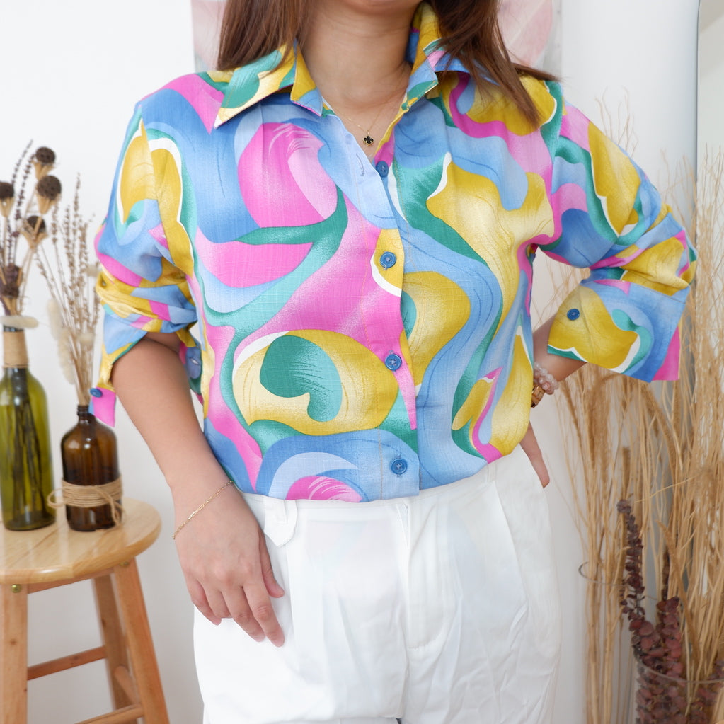 Printed Linen Button Downs