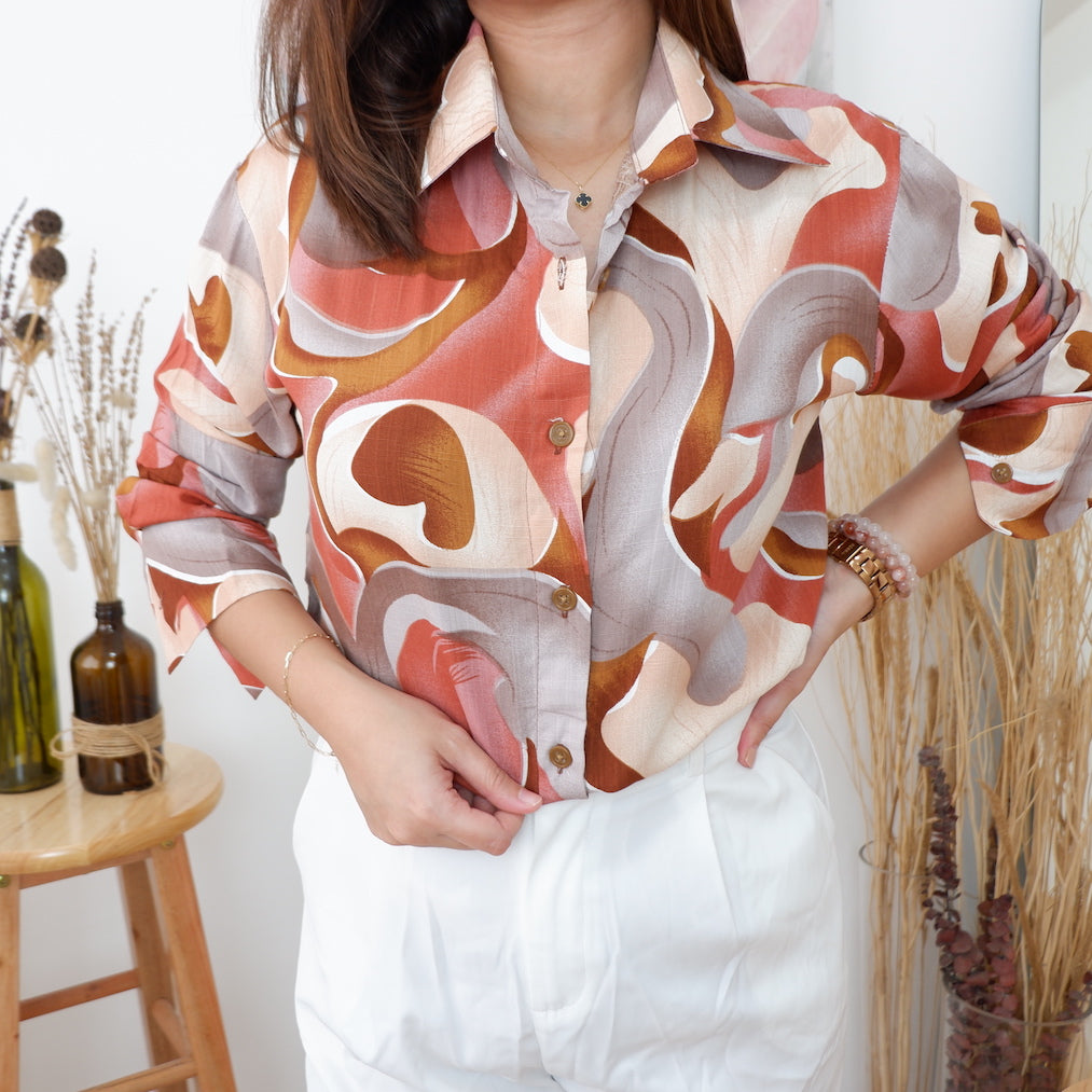 Printed Linen Button Downs