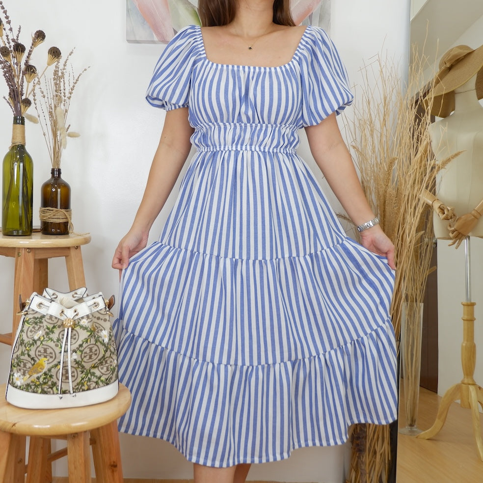 Striped Tiered Dress