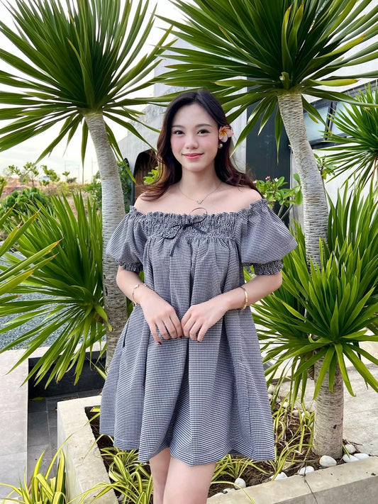 Off-Shoulder Babydoll Dress