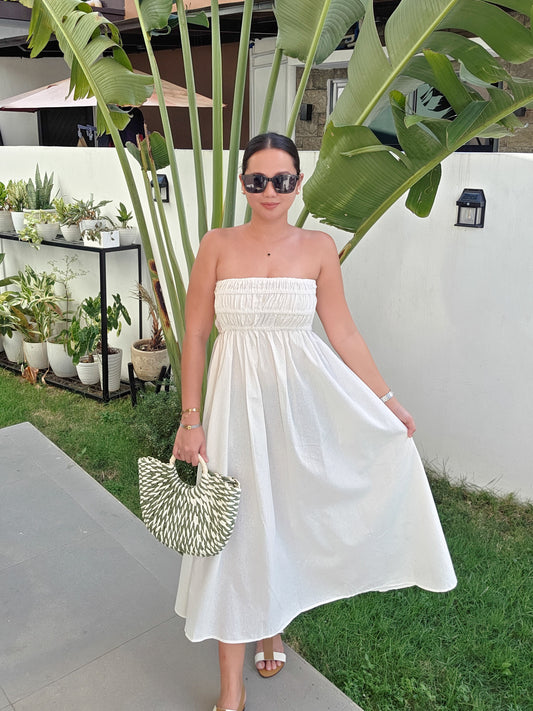 Smocked Tube Dress w/ pockets