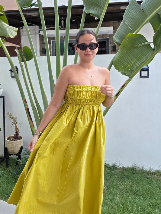 Smocked Tube Dress w/ pockets